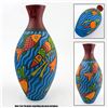 Image 1 : FLOWER VASE SCULPTURE - PATTACHITRA STYLE FISH ART