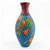 Image 2 : FLOWER VASE SCULPTURE - PATTACHITRA STYLE FISH ART