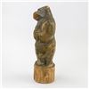 Image 2 : RUSTIC HAND MADE BEAR WOOD CARVING SCULPTURE