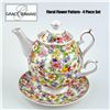 Image 1 : GRACE TEAWARE - FLORAL TEA FOR ONE TEAPOT SET