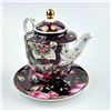 Image 11 : GRACE TEAWARE PEACOCK LOTUS GARDEN TEAPOT SET