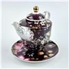Image 13 : GRACE TEAWARE PEACOCK LOTUS GARDEN TEAPOT SET