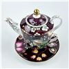Image 14 : GRACE TEAWARE PEACOCK LOTUS GARDEN TEAPOT SET