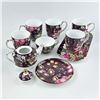 Image 2 : GRACE TEAWARE PEACOCK LOTUS GARDEN TEAPOT SET
