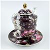 Image 9 : GRACE TEAWARE PEACOCK LOTUS GARDEN TEAPOT SET