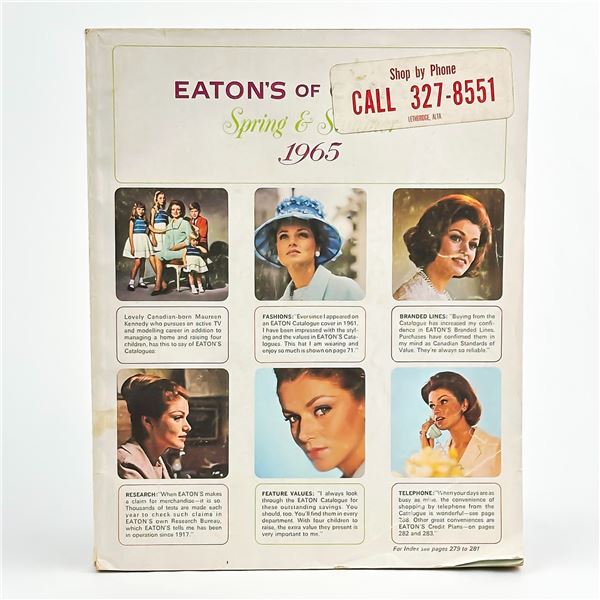 EATON’S OF CANADA 1965 SPRING SUMMER CATALOGUE