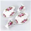 Image 3 : VTG 1980’S ERA ROYAL ELFREDA TEA CUP & SAUCER SETS