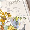 Image 4 : MARMONT HILL YELLOW CANADIAN MAP ART PRINT