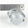 Image 8 : HAND BLOWN GLASS CURLING STONE PAPERWEIGHT