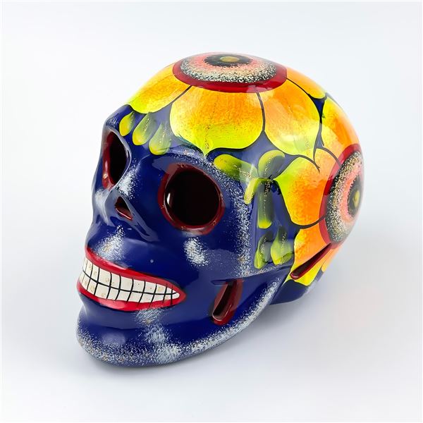 VTG MEXICO CALAVERA DAY OF THE DEAD SUGAR SKULL