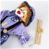Image 10 : PORCELAIN CLOWN MARIONETTE STYLE DOLL ON SWING