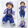 Image 1 : PORCELAIN CLOWN MARIONETTE STYLE DOLL ON SWING