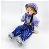 Image 2 : PORCELAIN CLOWN MARIONETTE STYLE DOLL ON SWING