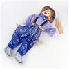 Image 9 : PORCELAIN CLOWN MARIONETTE STYLE DOLL ON SWING