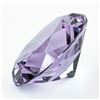 Image 1 : 4” AMETHYST DIAMOND SHAPED JEWEL PAPERWEIGHT