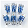 Image 4 : VTG ROYAL BLUE ANCHOR HOCKING TUMBLER GLASSES