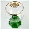 Image 4 : VINTAGE GERMAN ADVERTISING WINE GOBLET GLASSES