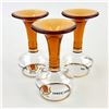 Image 8 : HOTEL SCHWAN AMBER STEM GERMAN WINE GOBLETS
