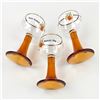 Image 9 : HOTEL SCHWAN AMBER STEM GERMAN WINE GOBLETS
