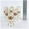 Image 10 : VINTAGE DECOR CRISTALLERIE CORDIAL GLASSES - ITALY