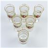 Image 4 : VINTAGE DECOR CRISTALLERIE CORDIAL GLASSES - ITALY