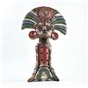 Image 1 : VTG AZTEC MAYAN FOLK ART POTTERY FLUTE SCULPTURE