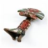 Image 3 : VTG AZTEC MAYAN FOLK ART POTTERY FLUTE SCULPTURE
