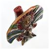 Image 4 : VTG AZTEC MAYAN FOLK ART POTTERY FLUTE SCULPTURE