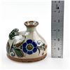 Image 11 : TONALA MEXICAN POTTERY - FROG BUD FLOWER VASE