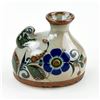 Image 2 : TONALA MEXICAN POTTERY - FROG BUD FLOWER VASE