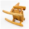 Image 10 : HAND CRAFTED WOODEN ROCKING CHAIR - DOLL TOY