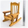 Image 11 : HAND CRAFTED WOODEN ROCKING CHAIR - DOLL TOY