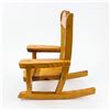 Image 2 : HAND CRAFTED WOODEN ROCKING CHAIR - DOLL TOY