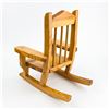 Image 3 : HAND CRAFTED WOODEN ROCKING CHAIR - DOLL TOY