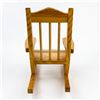 Image 4 : HAND CRAFTED WOODEN ROCKING CHAIR - DOLL TOY