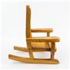 Image 6 : HAND CRAFTED WOODEN ROCKING CHAIR - DOLL TOY