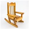 Image 7 : HAND CRAFTED WOODEN ROCKING CHAIR - DOLL TOY