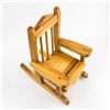 Image 9 : HAND CRAFTED WOODEN ROCKING CHAIR - DOLL TOY