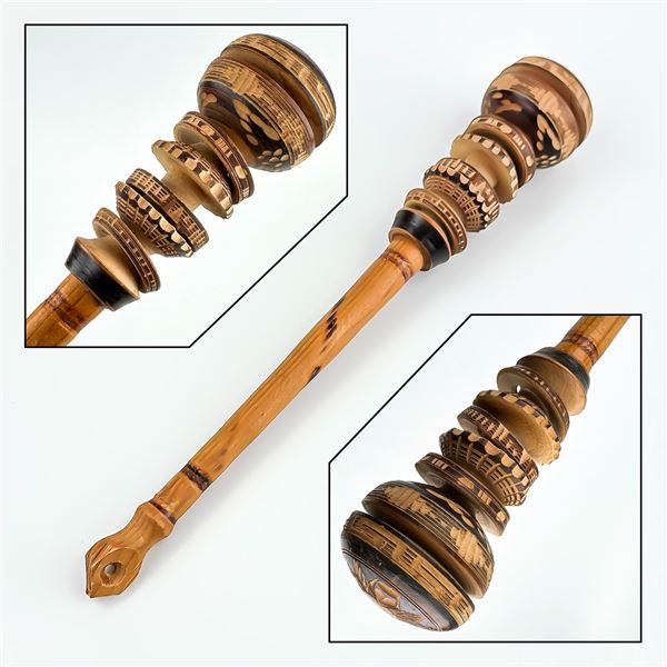 HAND CRAFTED MEXICAN WOODEN MOLINILLO WHISK