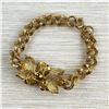 Image 3 : GOLD-TONE ROSE LEAF COSTUME JEWELRY BRACELET
