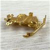 Image 3 : VINTAGE JJ JONETTE JEWELRY CO. - PIG SKIING BROOCH