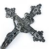Image 2 : VINTAGE METAL CRUCIFIX SCULPTURE - INRI JESUS CROSS