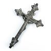 Image 3 : VINTAGE METAL CRUCIFIX SCULPTURE - INRI JESUS CROSS