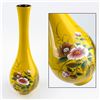 Image 1 : YELLOW LACQUERWARE VASE SCULPTURE - VIETNAM
