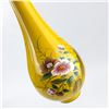 Image 7 : YELLOW LACQUERWARE VASE SCULPTURE - VIETNAM