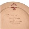 Image 6 : BONIS POTTERY PLATE - HAND MADE IN RHODES GREECE