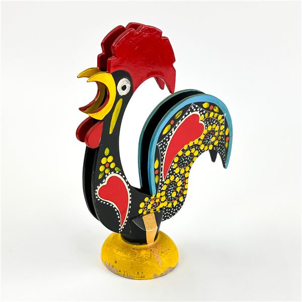 VTG HAND MADE FOLK ART ROOSTER FROM PORTUGAL