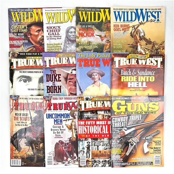12 - WESTERN WILD WEST TRUE WEST GUNS MAGAZINES