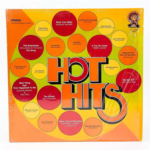 HOT HITS - VARIOUS ARTISTS - VINYL LP RECORD ALBUM