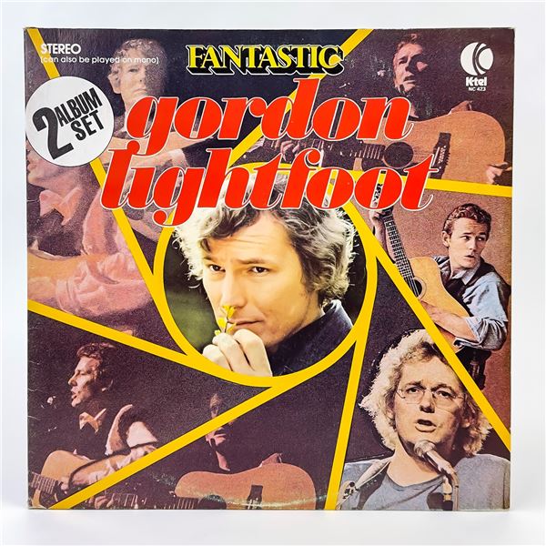 K-TEL GORDON LIGHTFOOT - FANTASTIC - 2X LP RECORD
